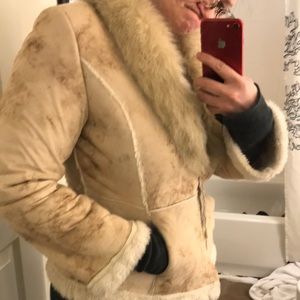 Jackets & Coats - Faux Suede and Shearling Coat EUC Jackets & Coats - Faux Suede and Shearling Coat EUC